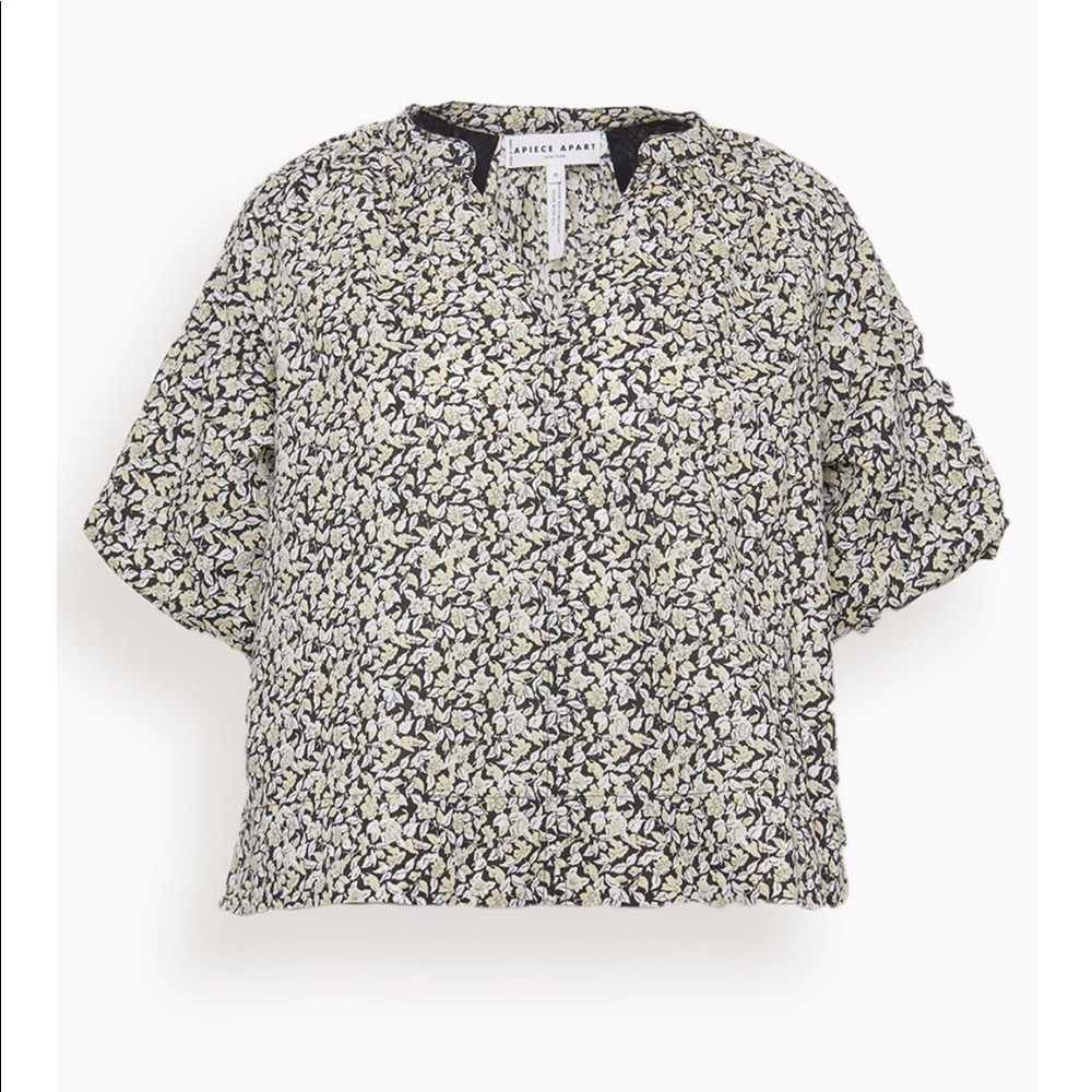Apiece Apart Rosa Top Fauna Black Size S